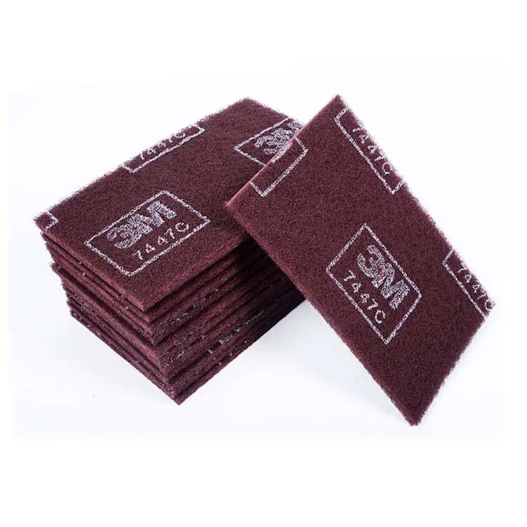 Polingshing metal scouring non-woven hand pad Removing rust Scouring Pad 6*9 inch 7447 3M