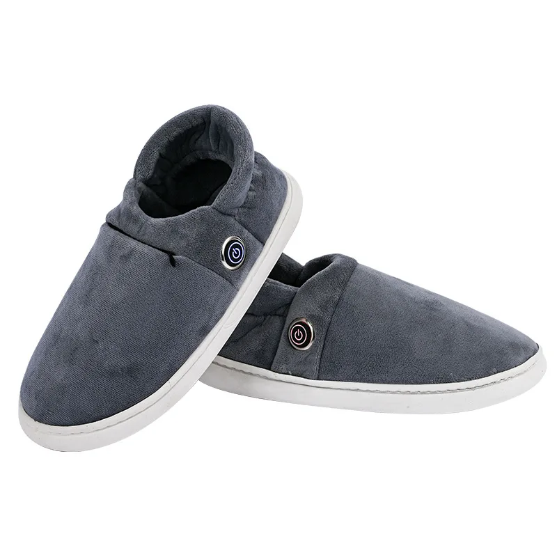 Electric 5v Usb Battery Heated Slippers Warm Shoes 3 Levels Temperature Control Thermal Heated Slippers