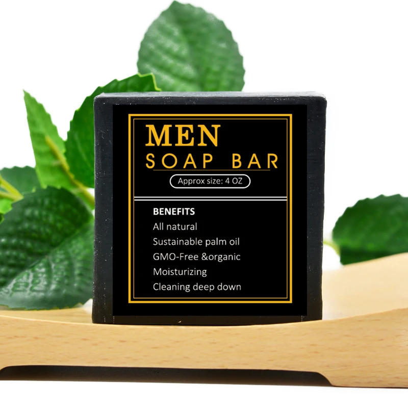 private label natural handmade organic bath soap bar for mens cleaning ph balanced