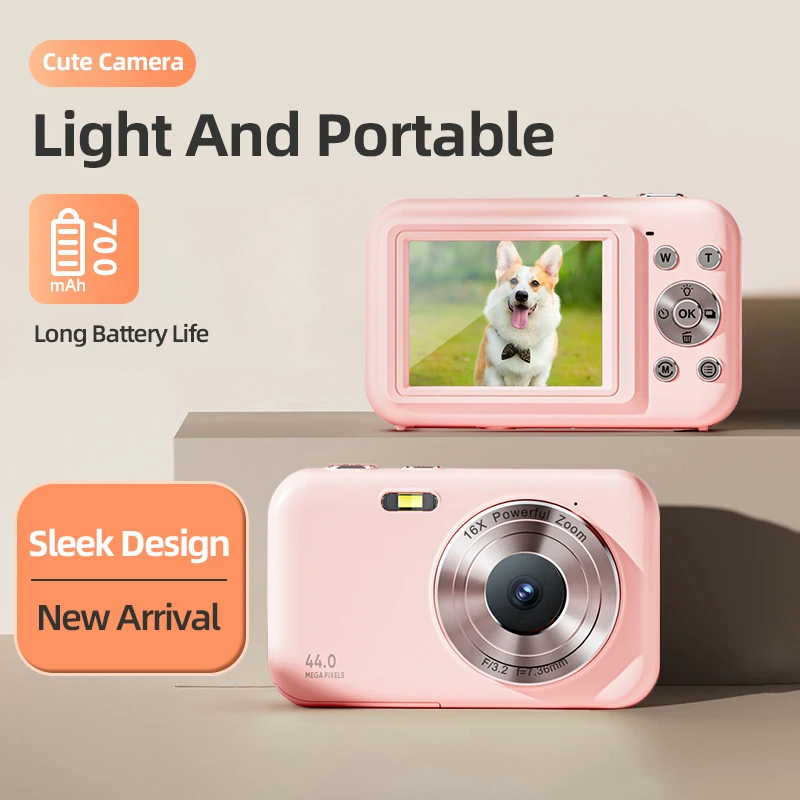 factory wholesale purple max 44 MP digital  cameras photo and video compact camera mini camera for kids