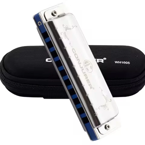 Conjurer ready to ship affective 10 Hole  Blues harps or Diatonic harmonica about gifts instrument and toys