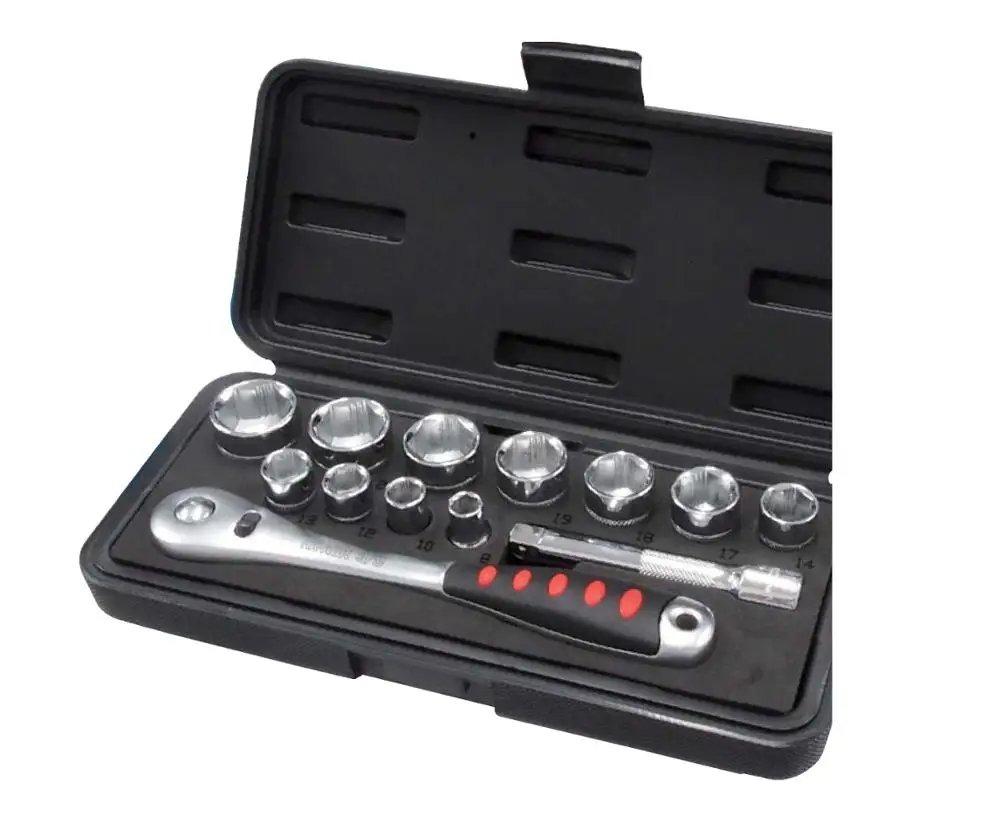 
hand tools made in japan 3/8 DR Hand socket set 11 pieces (with case) 