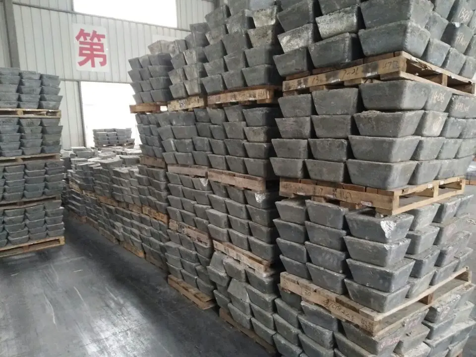Antimony Metal Ingots SB antimony for lead bullets , lead antimony plates in lead-acid batteries