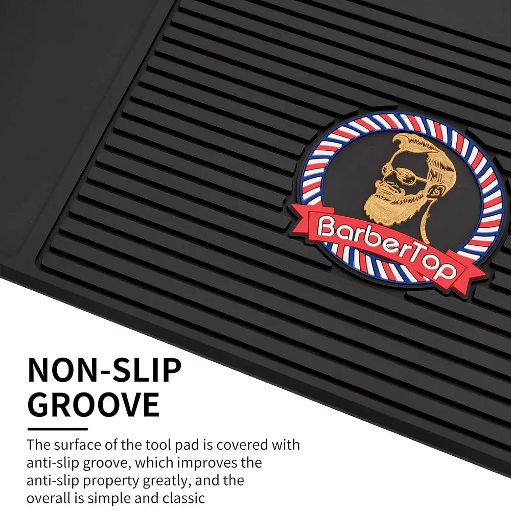 Barber Trimmer Magnet Mat Rubber Barber Organizer Mat Flexible Silicone Anti Heat Magnetic Barber Mat for Clipper