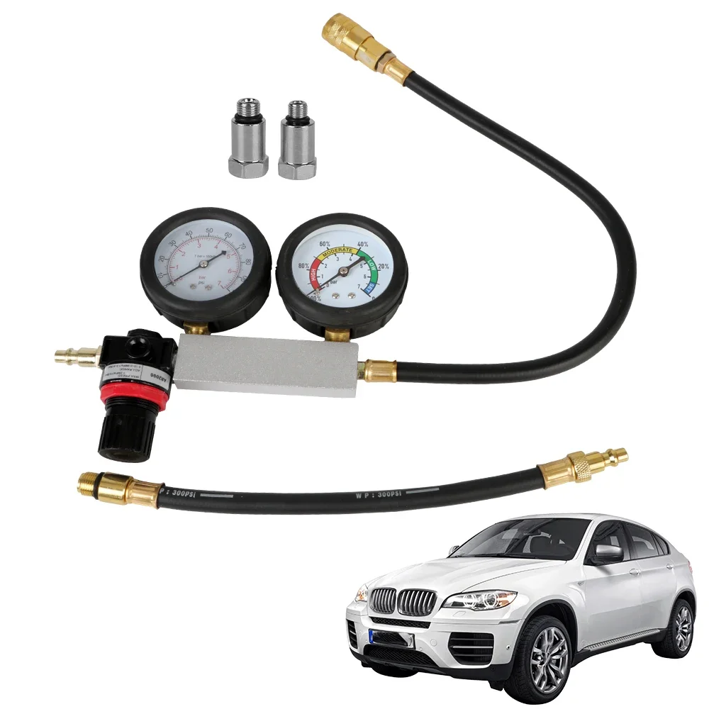 Cylinder Leak Detector TU-21 Petrol Engine Gauge Tool for Car Compression Leakage Detector Kit Set Automobile Tools