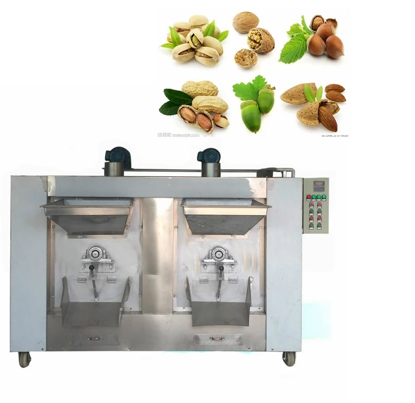 industrial cashew nut sunflower seeds roaster oven pistachio peanut nut roasting machine