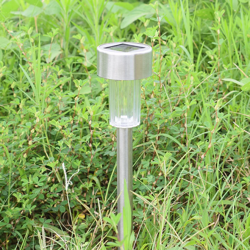
HDL09 Waterproof Domestic Outdoor Led Garden Landscape Lamp Stainless Steel Solar Small Tube Light Garden Decor Solar Lights 