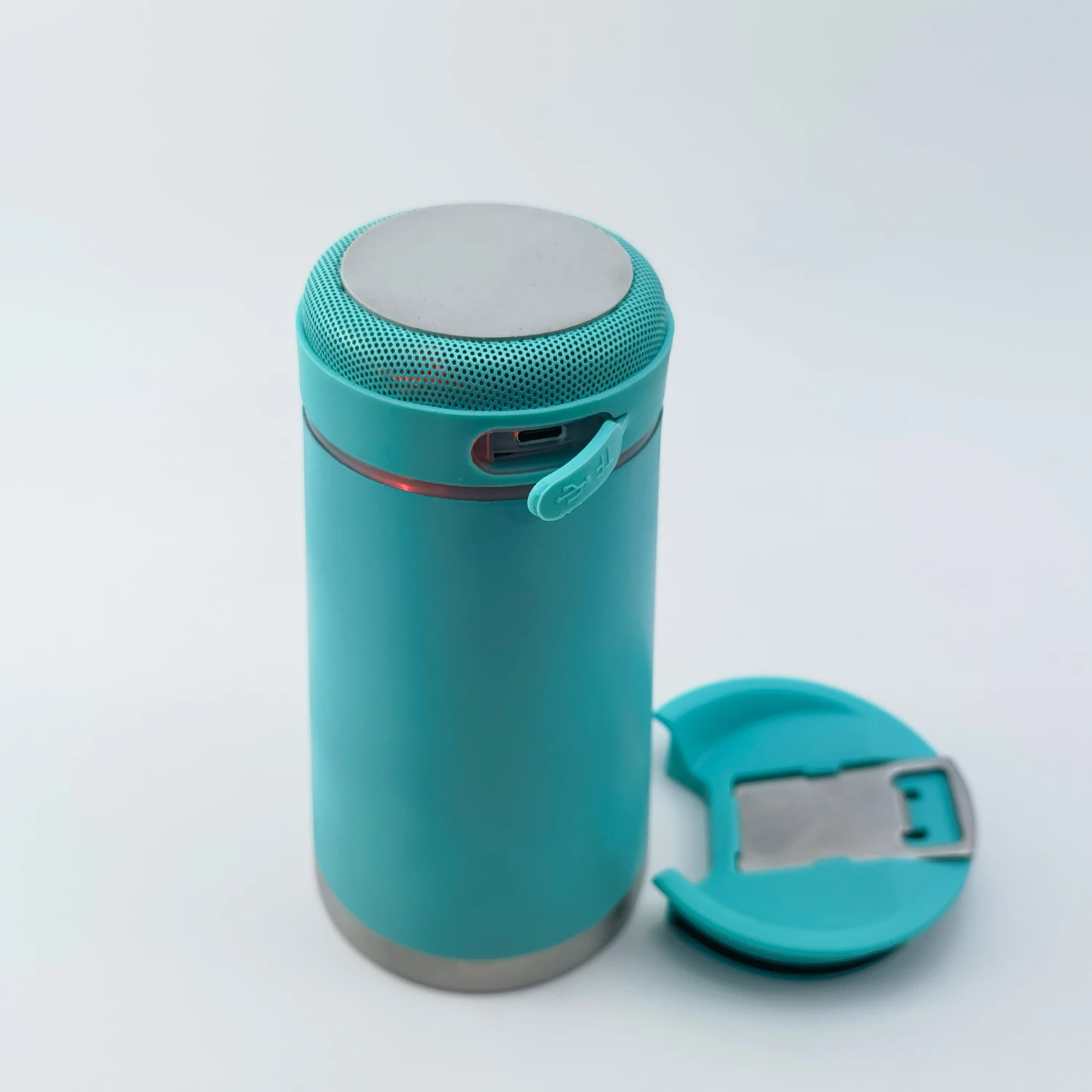 16OZ new design metal cups with beer Opener and Bluetooth Speaker and removable bottom