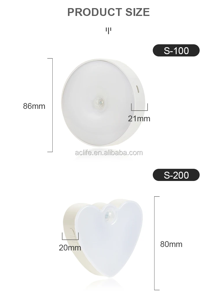 
Amazon Factory Wholesale price Body induction light Strong magnetic Free Installation USB Port Night light 