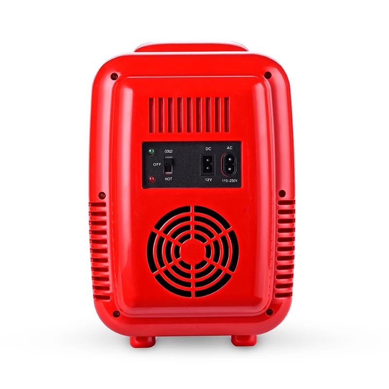 Glass door mini refrigerator Heating And Cooling 4L Mini refrigerator small household cosmetics mini cooler