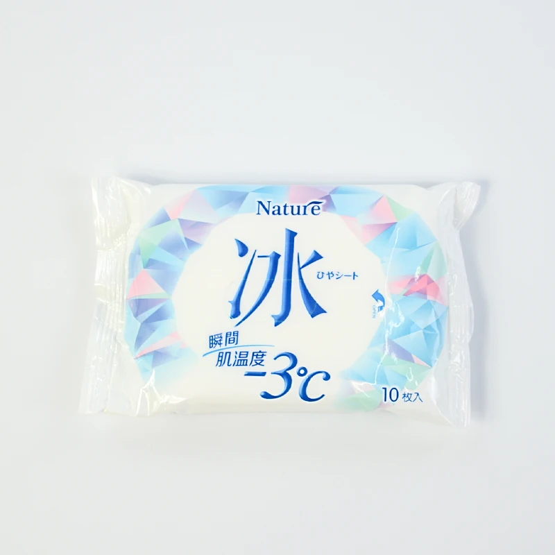 10pcs Adult Body Clean Wet Wipes Mint Essential Oil Ice Cool Wipes Skin Care Sports Cleaning Wipes