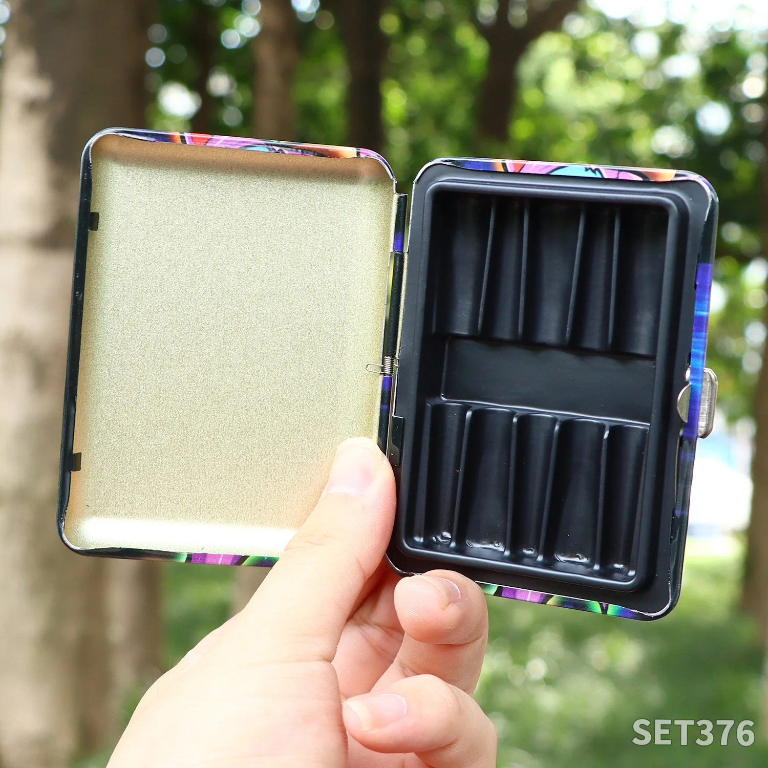 7 In 1 Custom Logo Portable hot sale Smoking Kit Rolling Tray Set With Grinder Smoking Accessories Smoke Set Box Kit Set