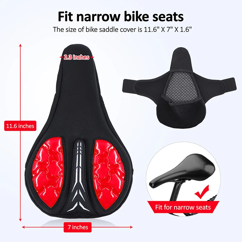 Custom Soothing Shock Absorption Bicycle Saddle Children Red Bicycle Saddle