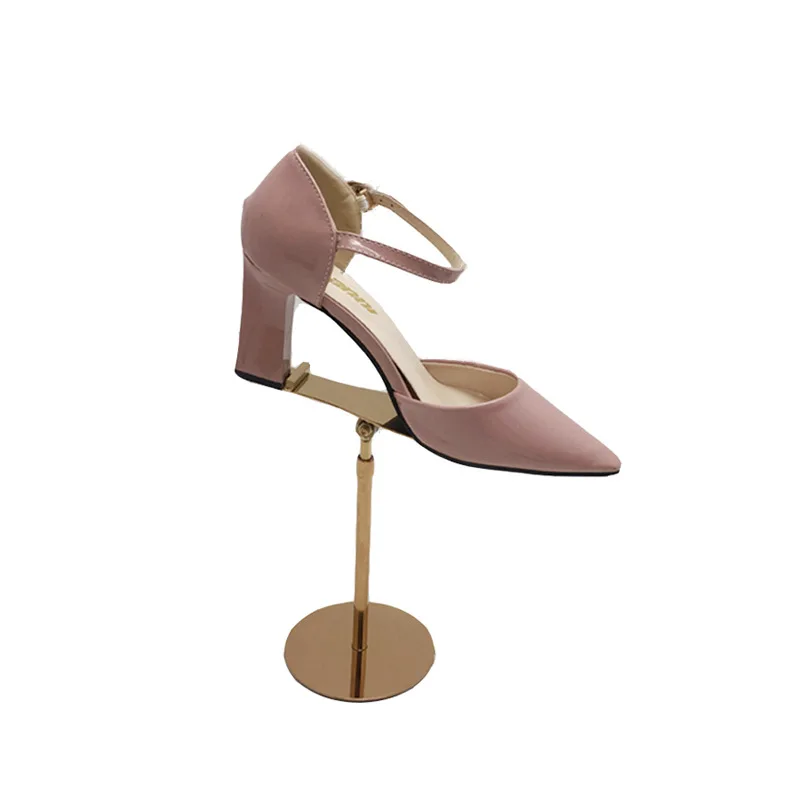 Custom High Quality Double Metal Stainless Steel Shoes Display Stand