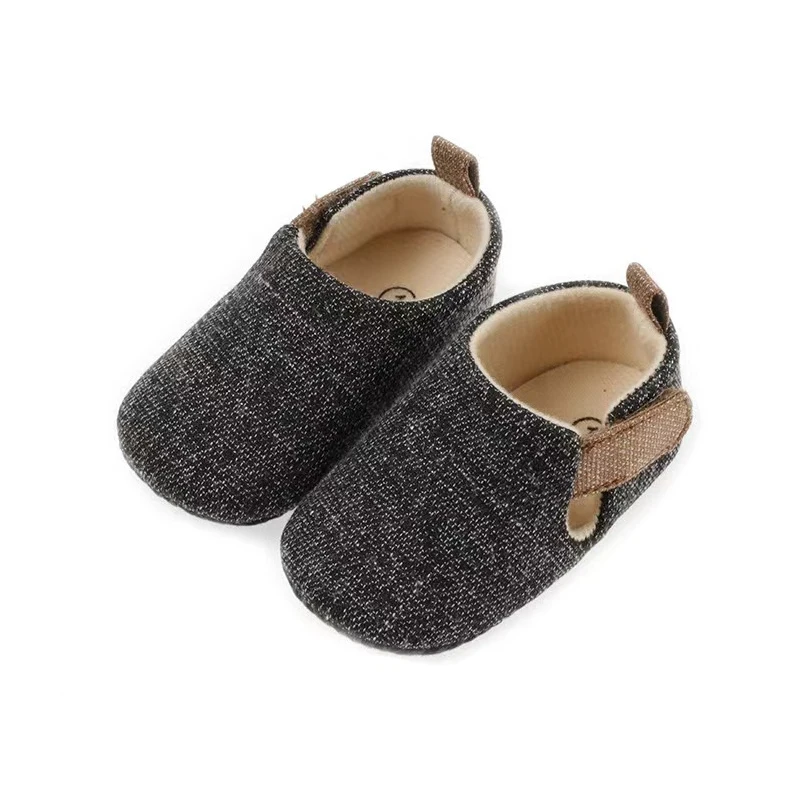 Newborn Baby Crib Shoes Soft Bottom Anti-slip Gentleman Shoes Footwear Infant Boy Shoes