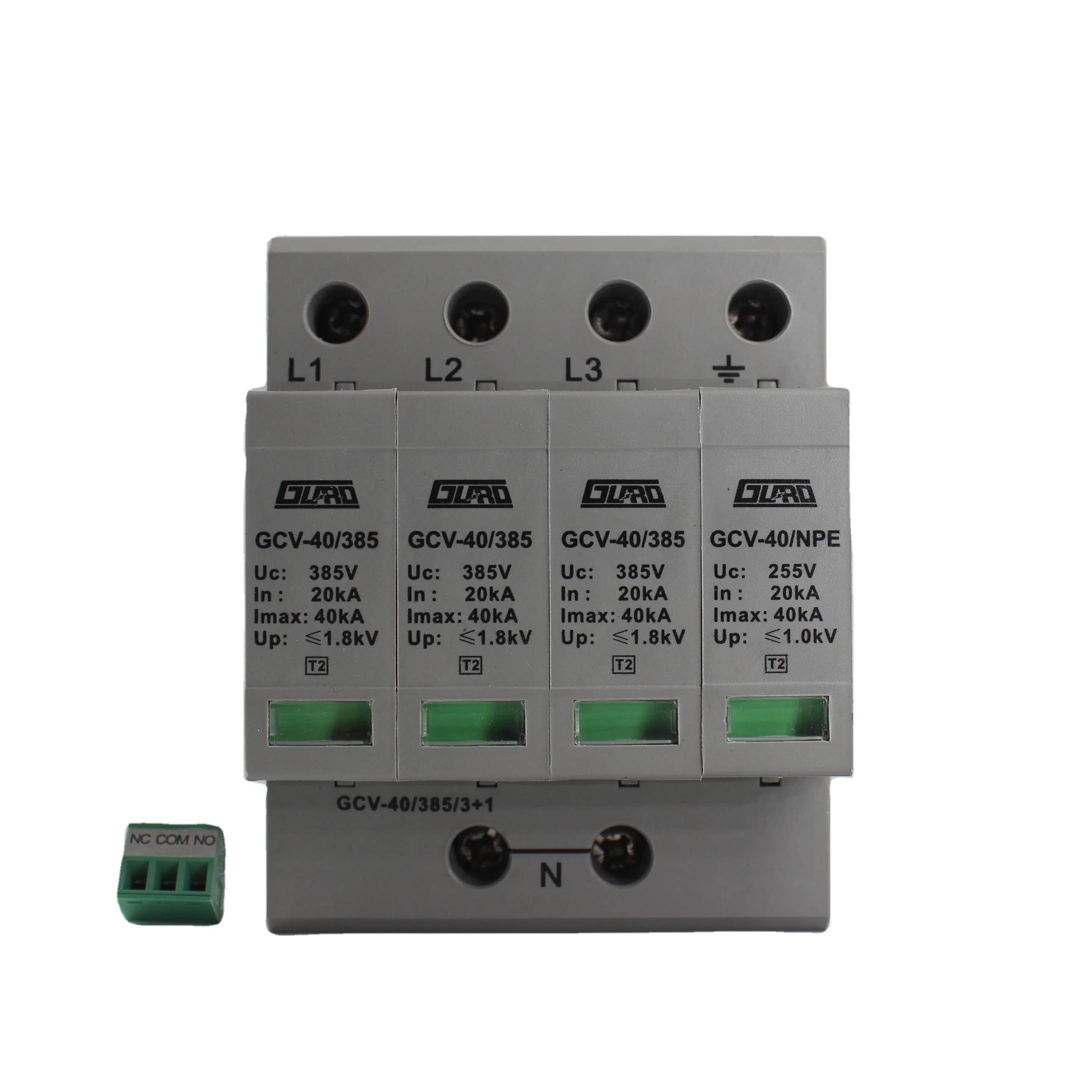 Guard Factory Manufacture Hot Sale 20kA-40kA 385V Low voltage DC SPD SPD arrester Surge Protection Device