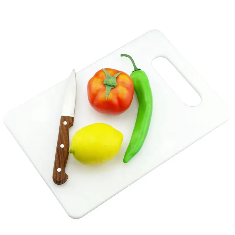 Wholesale White Color Large Size Chopping board PP Material Cheap Plastic Cutting Board