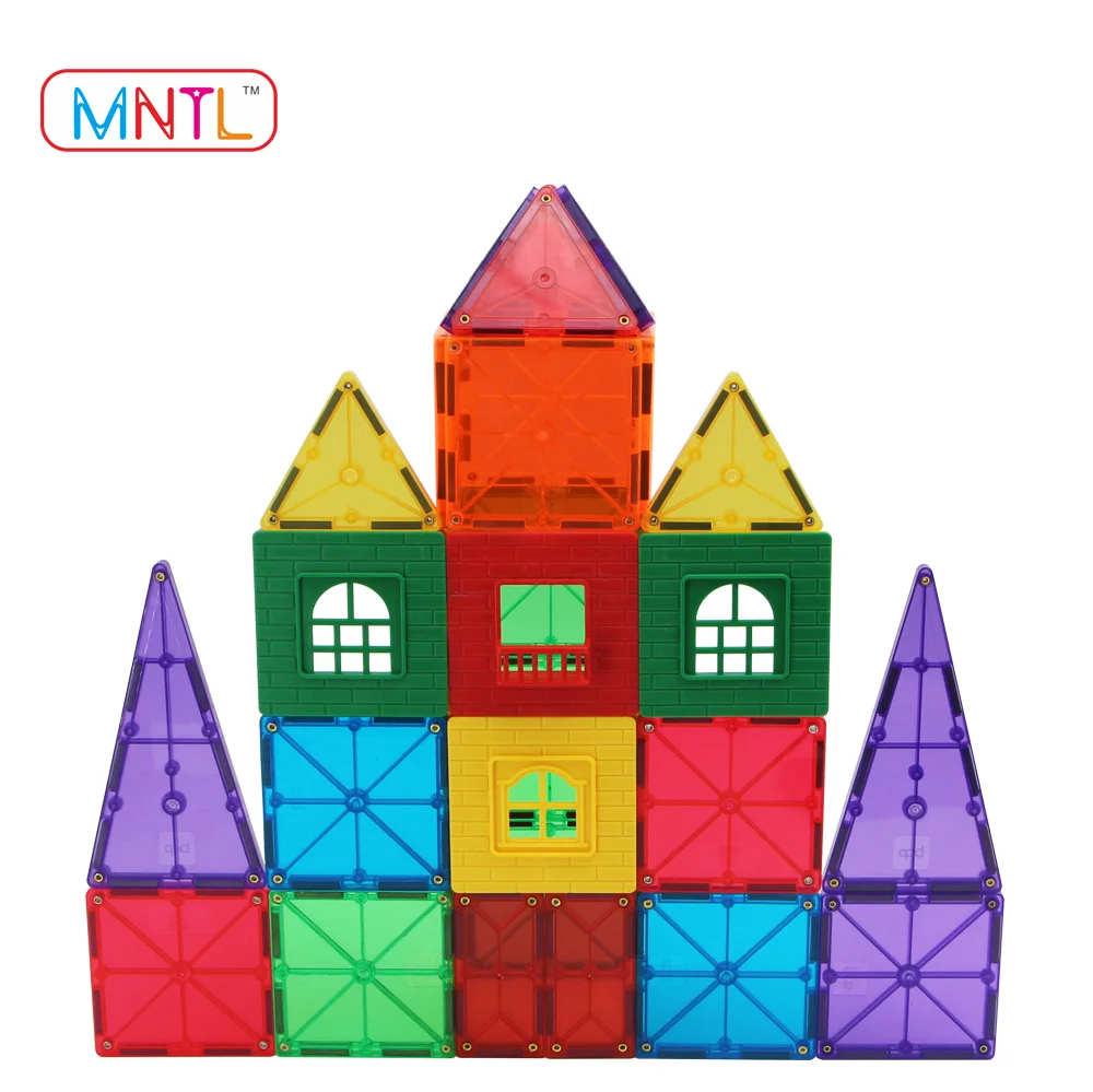 MNTL дошкольного Ясно 3d магниты игрушечные лошадки магнитные плитки здания разведки