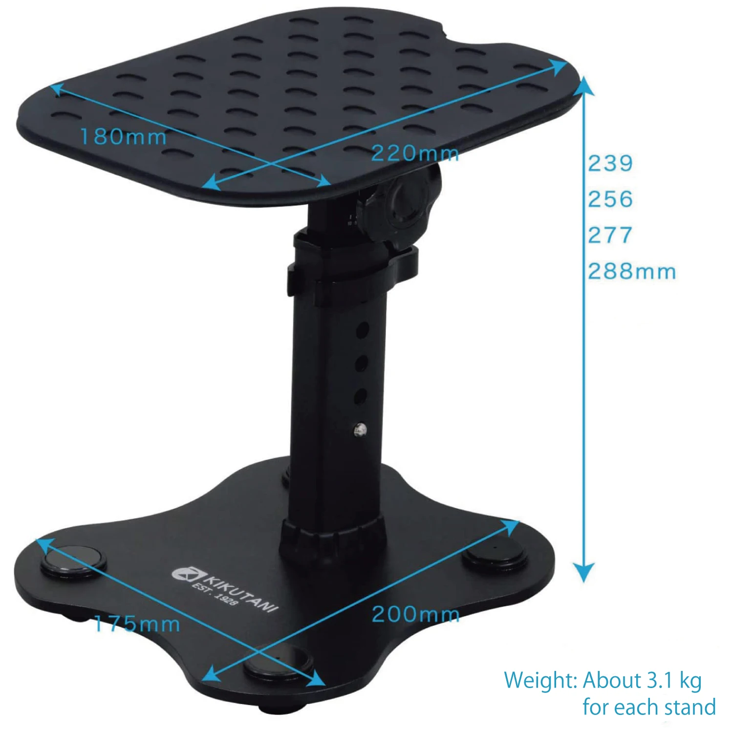 China sturdy steel aluminum monitor metal speaker display stand