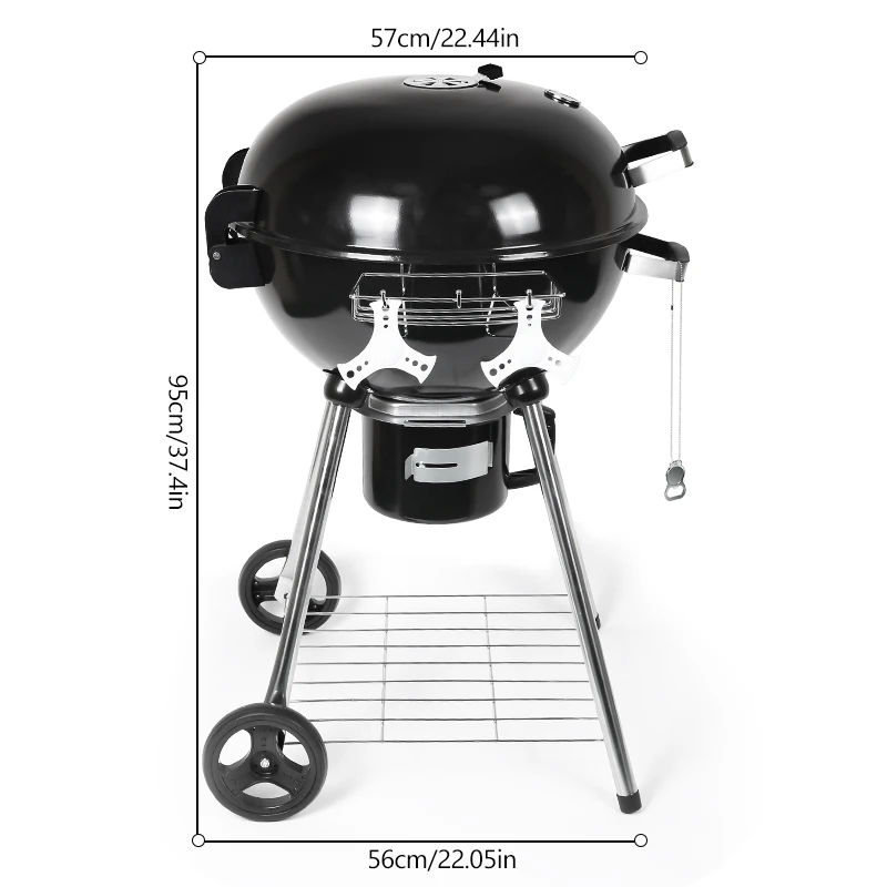 2022 Weber Style Hot Selling Black Weber Kettle Charcoal Barbecue BBQ Grills