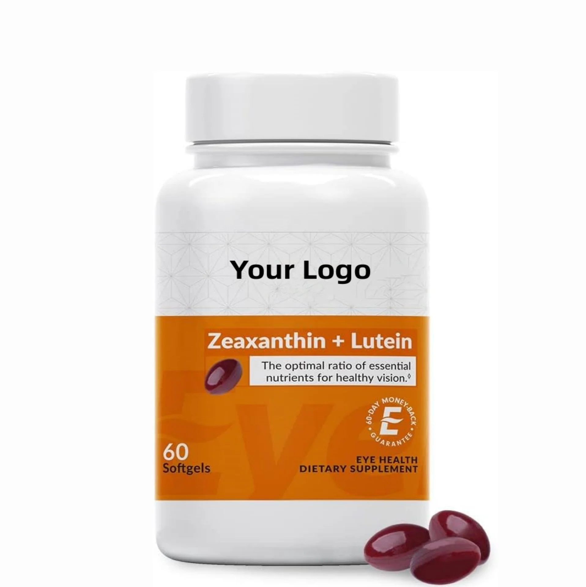 OEM Private Label Eye Vitamin Mineral Supplement Contains Zinc Vitamins C Vitamin E Omega 3 Lutein Zeaxanthin 60 Softgels