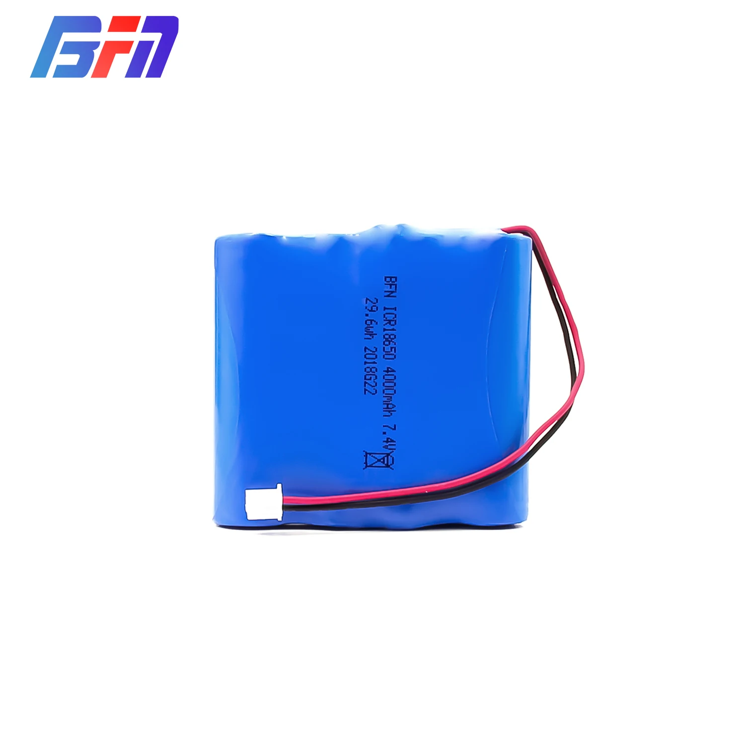 rechargeable icr18650 Li ion Battery Pack 7.4V  4000mah 29.6wh Battery For Military police equipment
