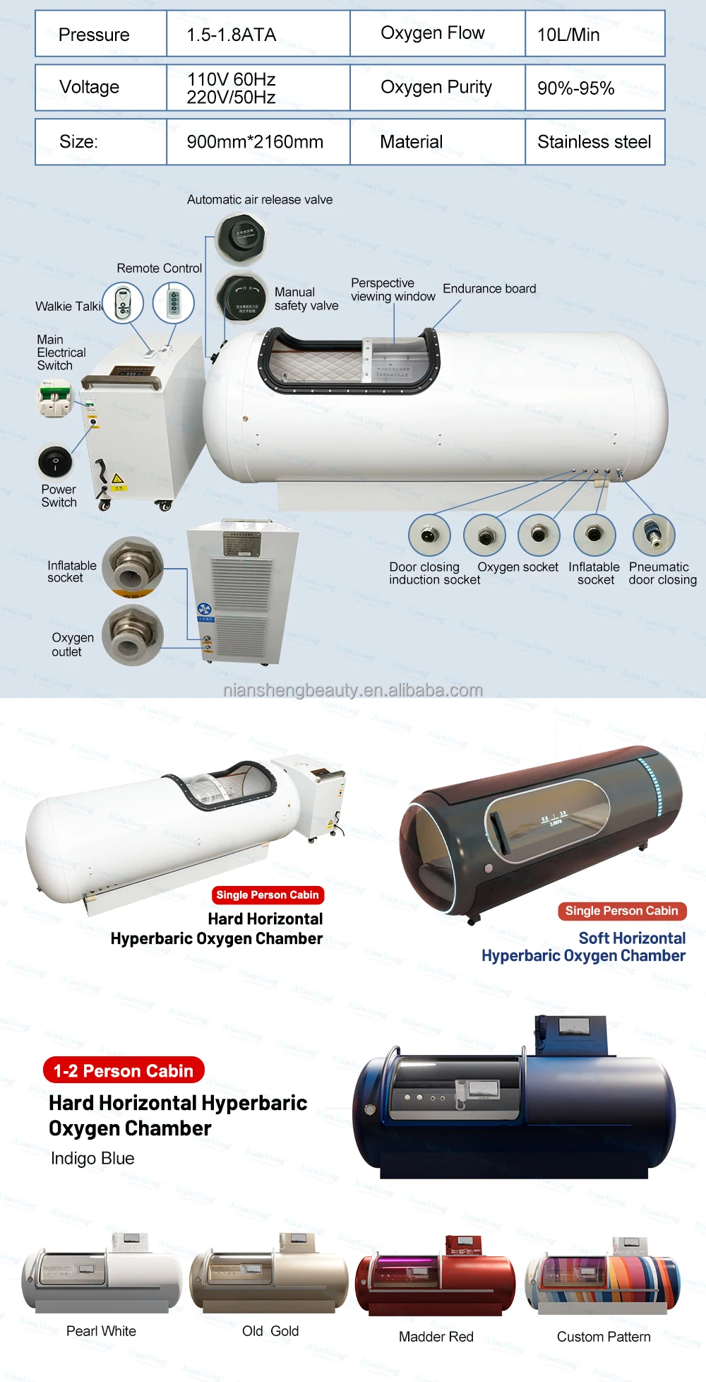 15L Oxygen Therapy Use for Hyperbaric Chamber Machine Manufaturer