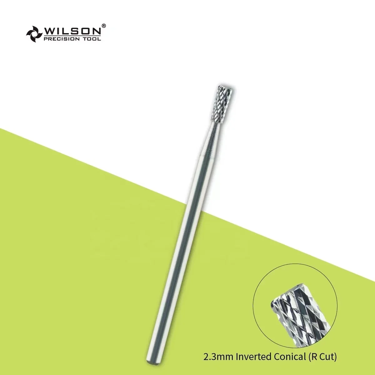 2.3mm Inverted Conical(R Cut)/Uncoated WILSON nail drill bit High Quality Cuticle Clean carbide nail drill bit/ bits