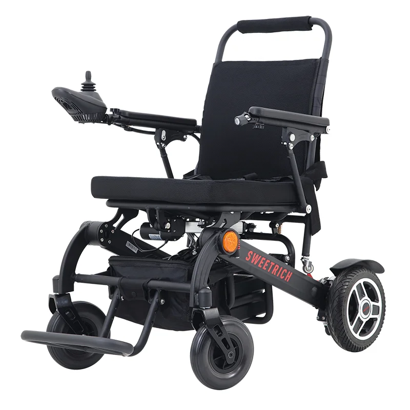 2020 new design electric wheelchair handcycle light weight folding power motor wheel chair for the disabled