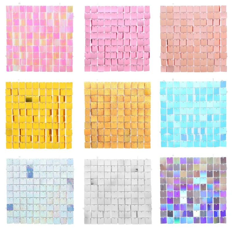 Wall Backdrop Sequin Panels Gold Backdrop Decoration Shimmer Panels Photo Backdrops For Birthday Anniversary Parties Decoration