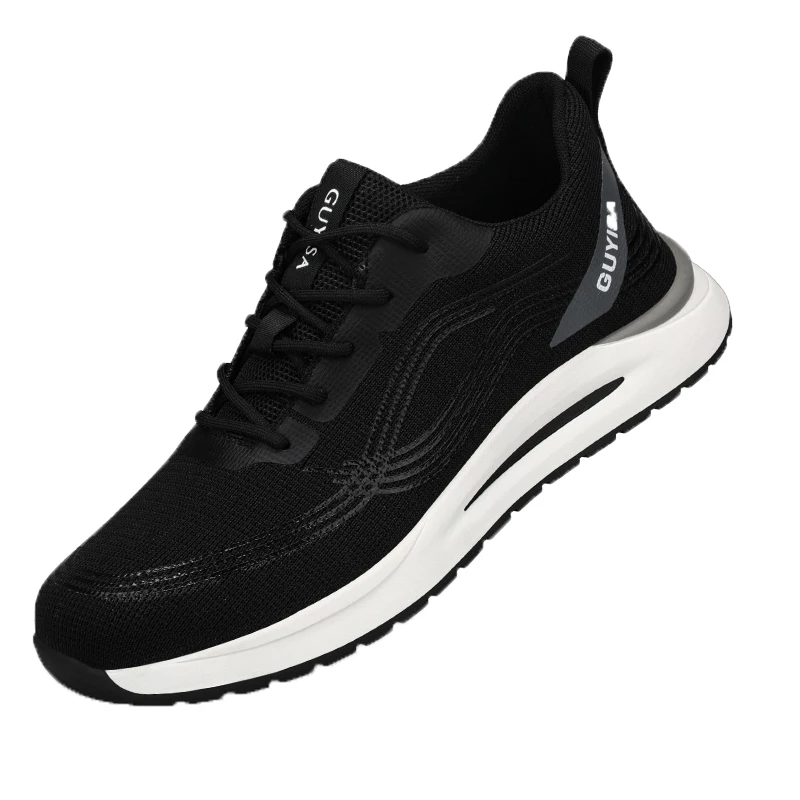 New summer breathable anti-smashing anti-puncture soft-soled steel toe cap safety shoes industrial site custom shoes