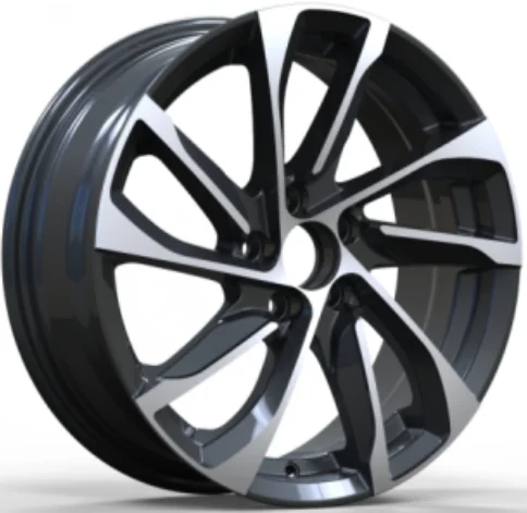 New Design Offroad Car Wheels 16 Inch Black and Chrome Wheel Rims with 98 PCD for Sale