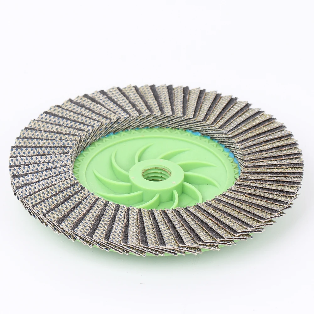 Raizi  Electroplated Diamond Flap Disc Grinding Wheels with plastic Backing