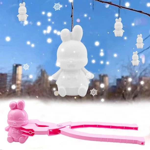 Snow Maker Manufacturer Rabbit Snow Ball Maker Winter Outdoor  Fight game Snowball Clip For Child