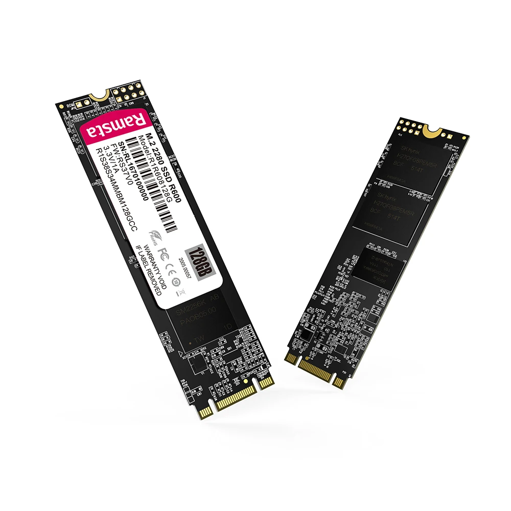 Ramsta M2 Sata iii SSD 128 ГБ 2280 мм 6 ГБ/сек. 3D Nand внутренний M.2 SSD Sata 3 128 ГБ