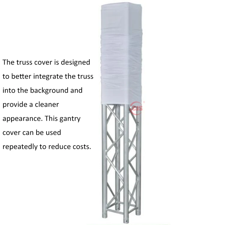 Premium Wrap F34 Truss ornament  White black Stretch Fabric stage truss cover Fireproof and waterproof
