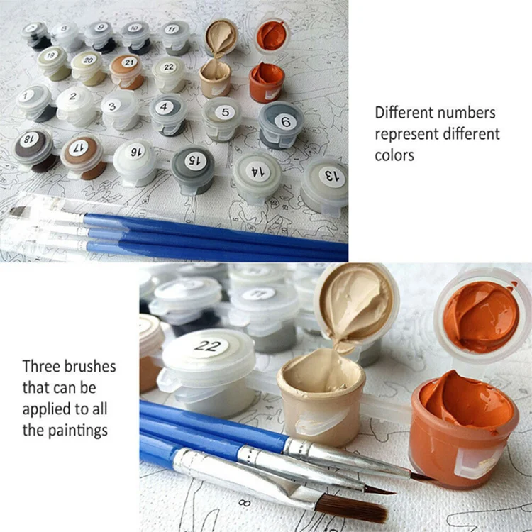 Skillful Manufacturer Oil Painting Diy Paint By Numbers For Adult