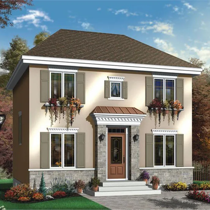 
BS Standard steel structure house prefabricated steel villa 