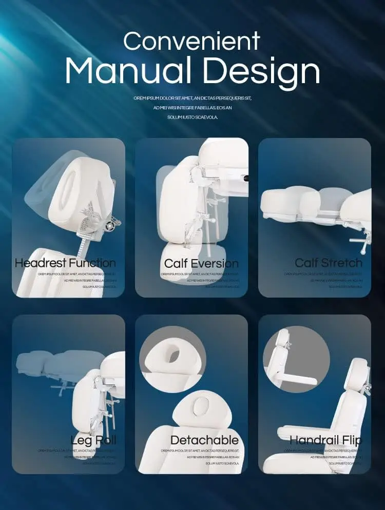 All Purpose 3 Motors Spa Bed Massage Dental Tattoo Chairs Treatment Table Aesthetic Chair Electric Facial Bed for Esthetician
