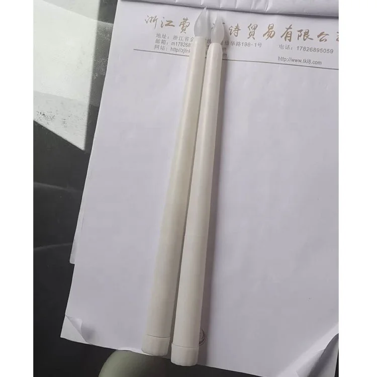 27 cm tall use battery Led taper long flameless candle similar to the real candle light flash for candelabra decoration wedding