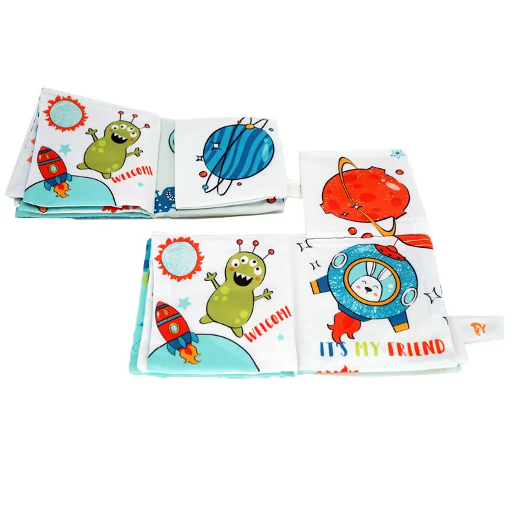 FY Customized 3D 2D Clothes Book Cloth Book For Kids Baby Cloth Book