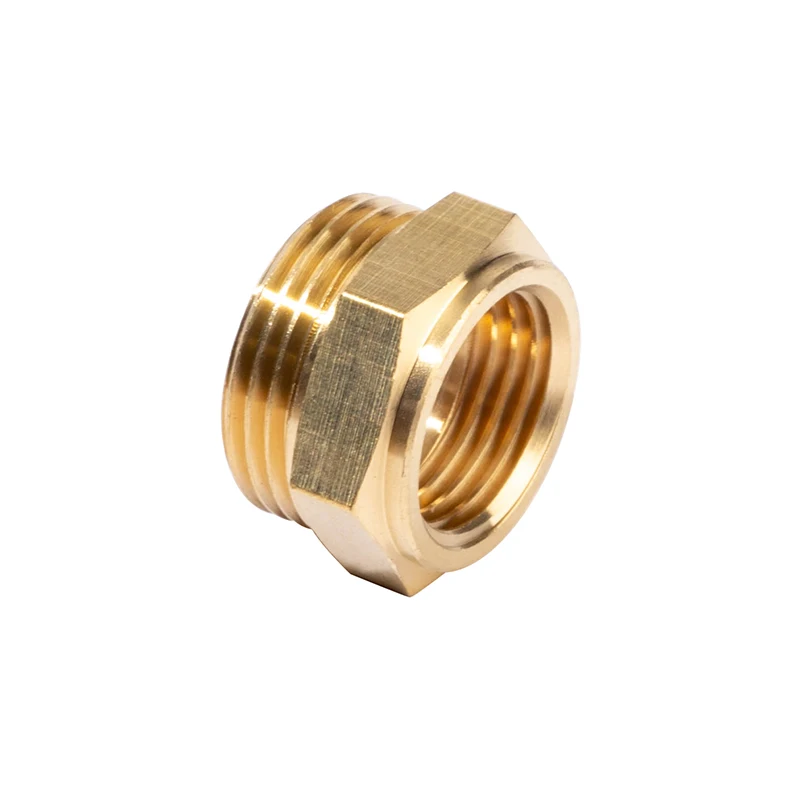 Custom Forged Brass Compression Joint For Production Of Copper Pipe Mamelon Reduction Male Female
