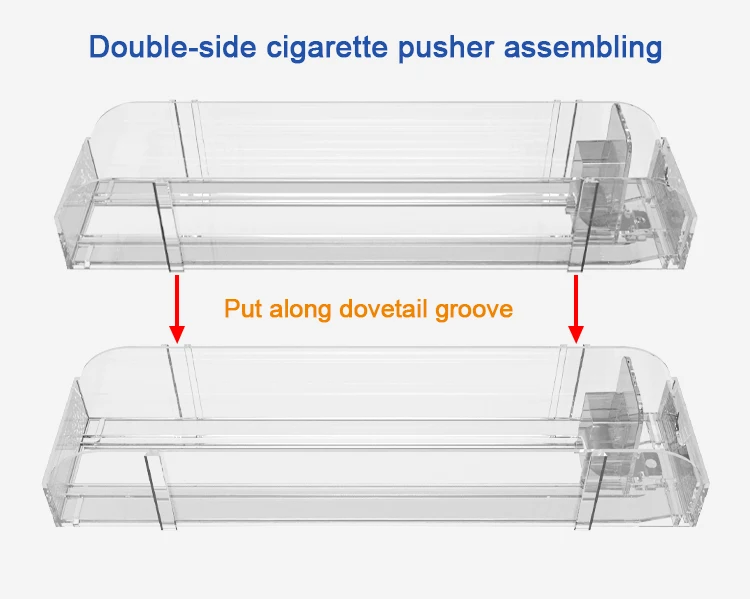 Wholesale Supermarket Automatic Cigarette Pusher Convenience Store Store Acrylic Cigarette Shelf Automatic Pusher Large Discount