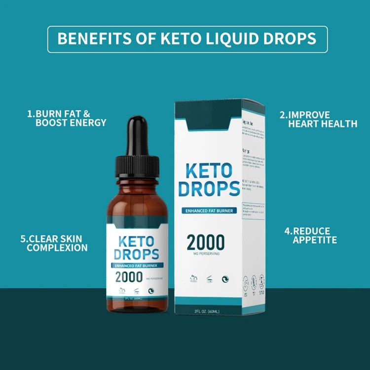 Жидкие капли от производителя Keto масло для потери веса диетические кетоны быстрого сжигания жира