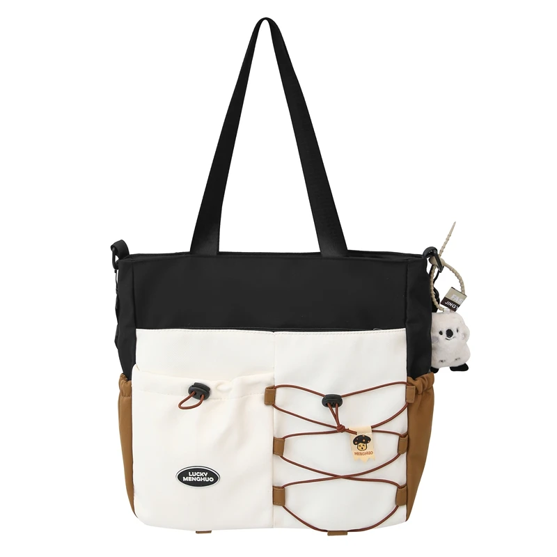 Wholesale polyester durable shoulder bag waterproof big capacity crossbody bag for girls