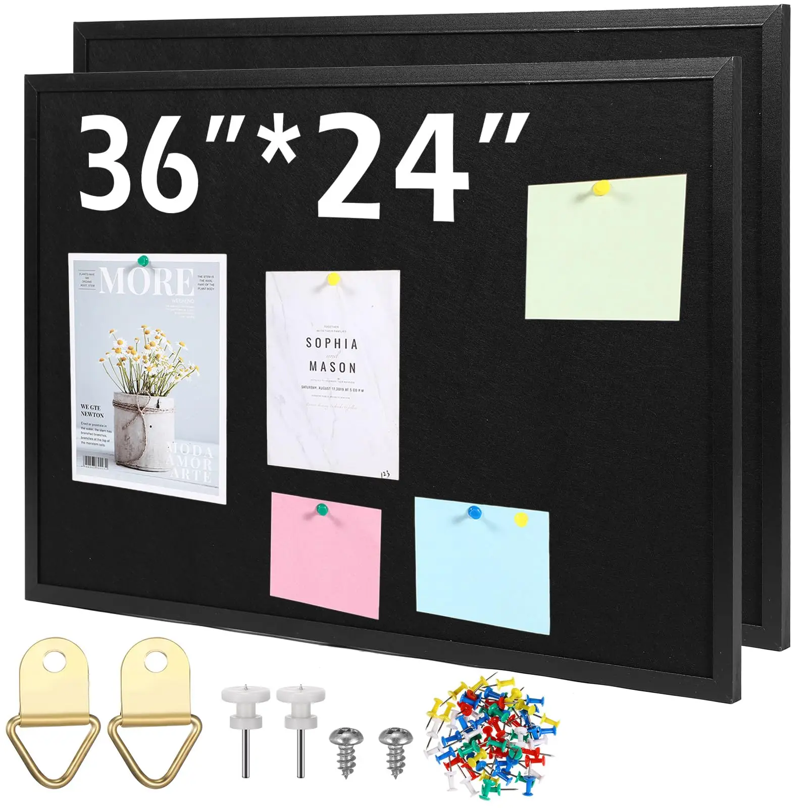 Wholesale Cheap Price Framed Board Pin Board Bulletin Memo Felt Notice Message Cork Board In Wooden Frame