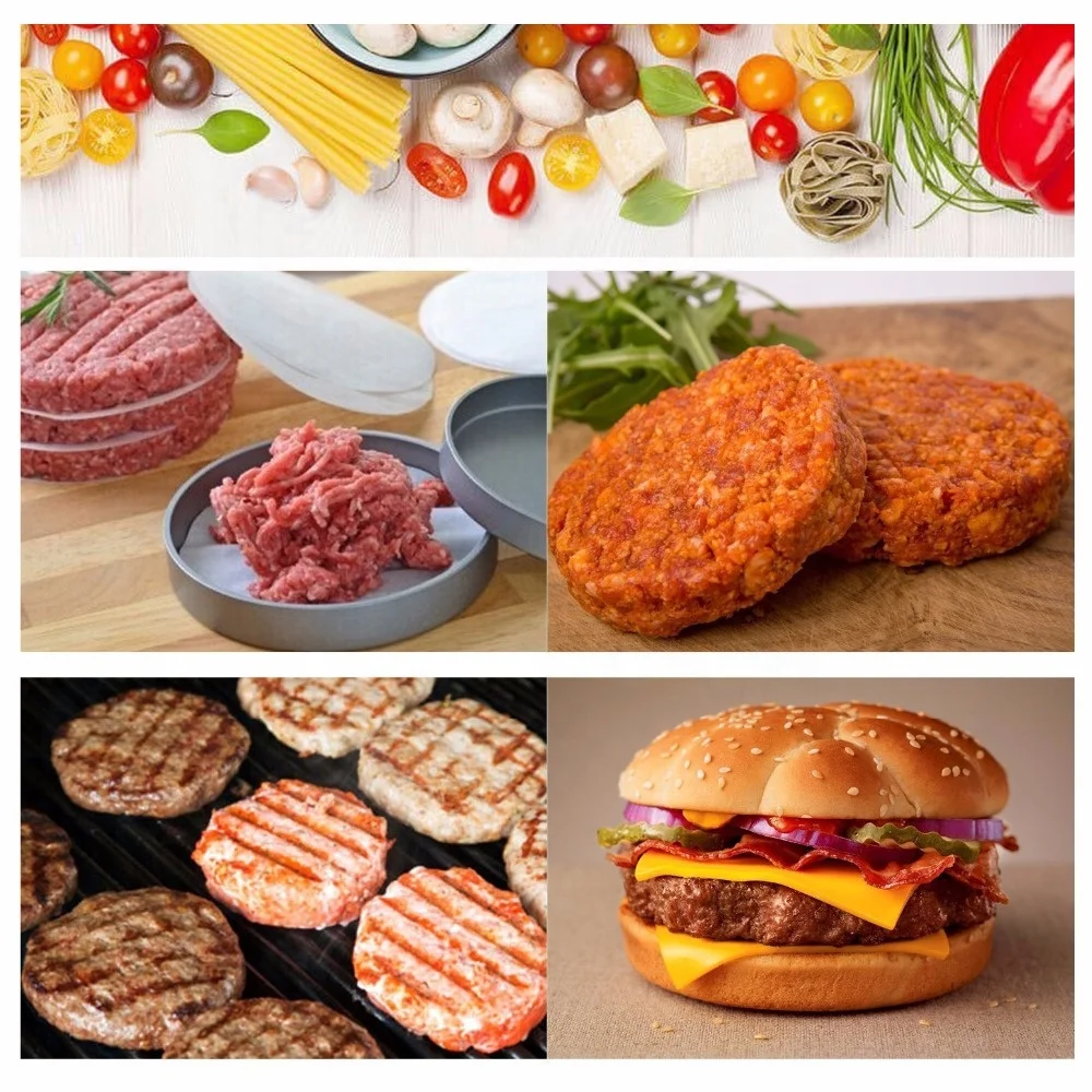 Высококачественный антипригарный круглый пресс для мяса в гамбургере