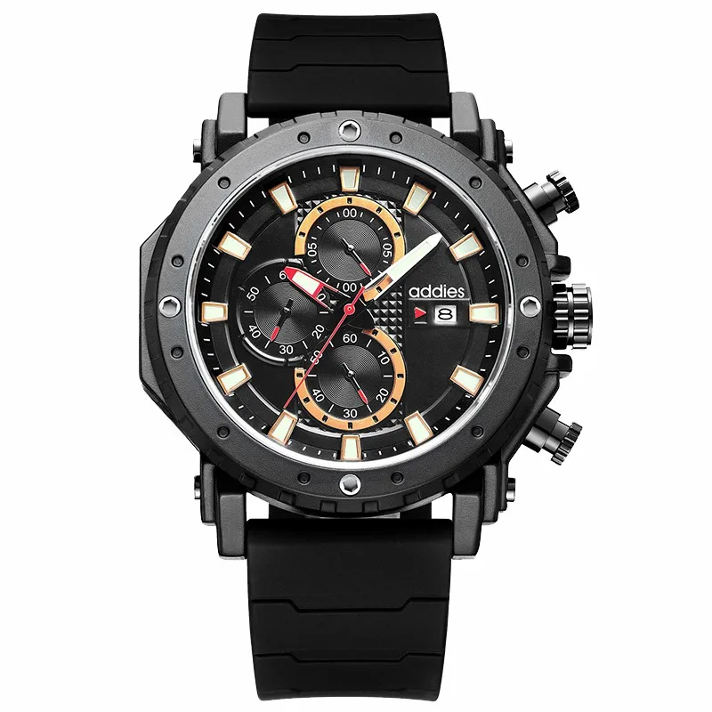 
ADDIES MY 2012 New Arrival Fashion Luxury 3ATM Waterproof Chronograph With Date Sport Watch For Men 