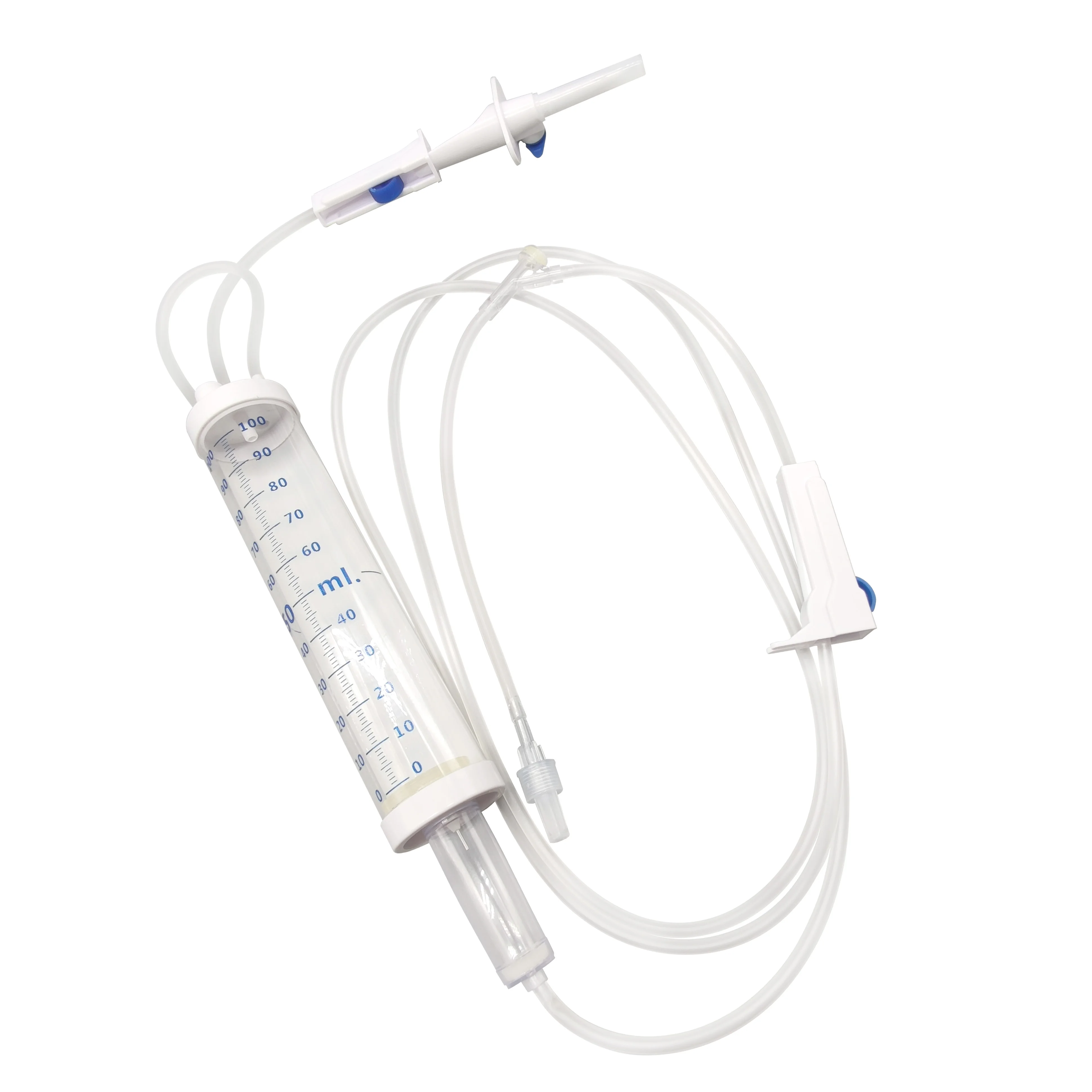 OEM Infusion Set with Burette 100ml Pyrogen Free Airstop Infusion Set for Medical