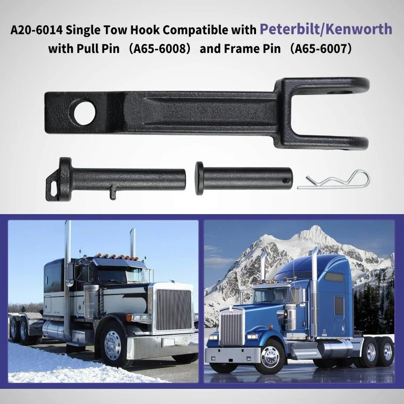 A20-6014 с одним буксировочным крюком совместимый Peterbilt/kenworth вытяжным штифтом и рамным